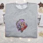 Nightmare Before Christmas Embroidered Sweatshirt: Jack Skellington and Sally Hoodie – Spooky Shirt