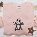 Jack Skellington Embroidered Sweatshirt – Nightmare Before Christmas Hoodie & Spooky Shirt