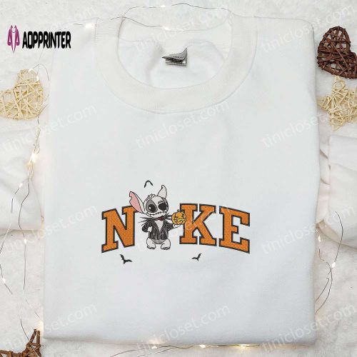 Gnome Halloween x Nike Embroidered Shirt: Spirit & Nike Inspired Halloween Shirt