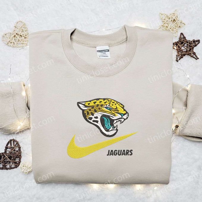 Jacksonville Jaguars x Nike Embroidered Shirt & Hoodie: NFL Sports Gear Best Gift Idea