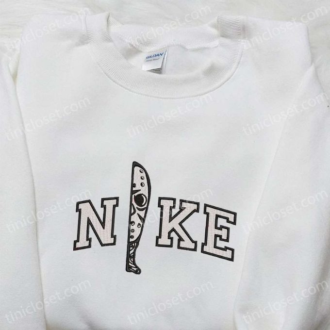 Jason Voorhees Knife x Nike Movie Embroidered Hoodie – Halloween Shirt Nike Inspired