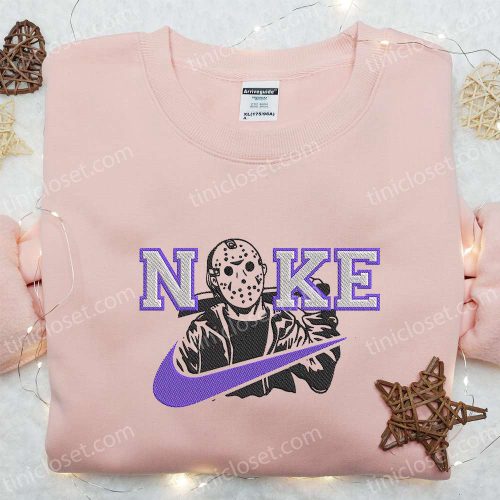 Jason Voorhees x Nike Embroidered Hoodie Nike Inspired Shirt – Best Halloween Gift Ideas