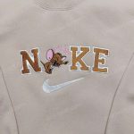 Stylish Jerry Nike Embroidered Shirt – Trendy Nike & Cartoon Designs