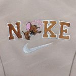 Stylish Jerry Nike Embroidered Shirt – Trendy Nike & Cartoon Embroidery