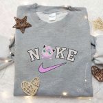 Jigglypuff Nike Embroidered Shirt Pokemon Sweatshirt Custom Nike Shirt