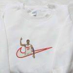 Jimmy Butler x Swoosh NBA Embroidered Sweatshirt: Nike Inspired Celebrity Shirt