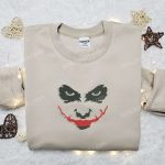 Joker Silhouette Embroidered Shirt Scary Halloween Gift – Best Halloween Apparel