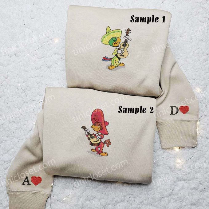 Stylish Jose & Panchito Los Caballeros Embroidered Couples Shirts – Perfect for Couples