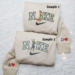 Cute Judy Hopps & Nick Wilde Embroidered Couples Shirts: Perfect Match for Disney Fans!