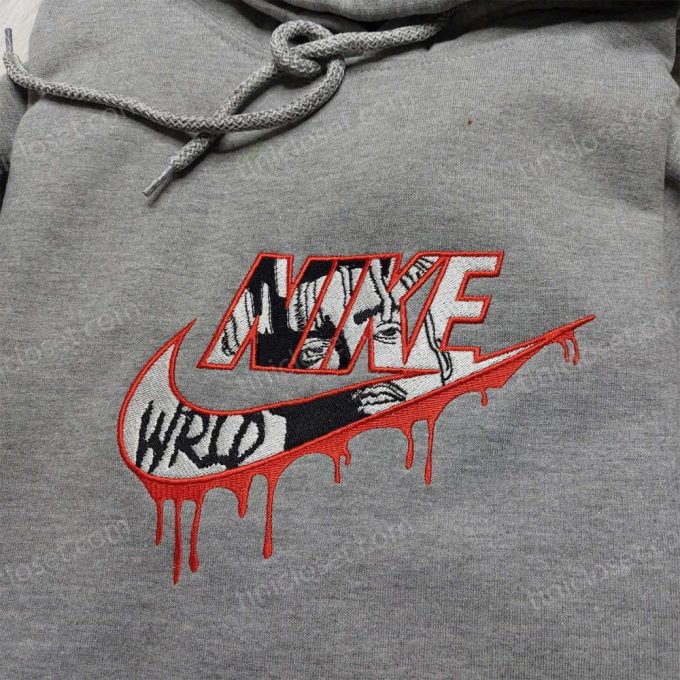 Juice Wrld Nike Embroidered Sweatshirt & Hoodie: Celebrity Logo Shirt