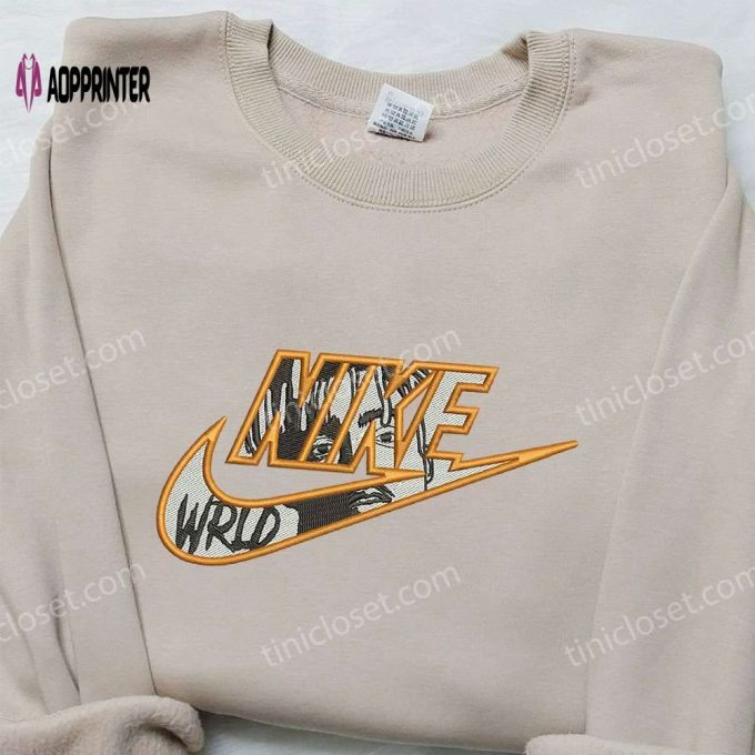 Juice WRLD x Nike Embroidered Hoodie & Shirt: Celebrity Inspired Apparel