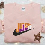 Just Do It x Nike Swoosh Hoodie: Stylish Nike Inspired Embroidered Shirt Perfect Family Gift