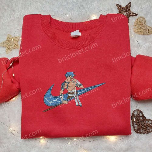 Custom Nike Kamina x Swoosh Anime Embroidered Shirt – Tengen Toppa Gurren Lagann Design