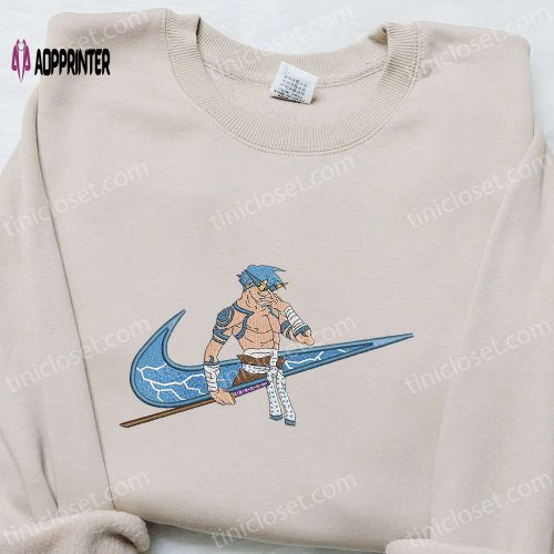 Custom Nike Kamina x Swoosh Anime Embroidered Shirt – Tengen Toppa Gurren Lagann Design