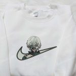 Exclusive Kaneki x Nike Embroidered Shirt: Tokyo Ghoul Custom Apparel