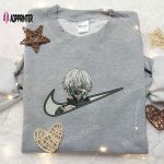 Exclusive Kaneki x Nike Embroidered Shirt: Tokyo Ghoul Custom Apparel