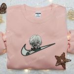 Exclusive Kaneki x Nike Embroidered Shirt: Tokyo Ghoul Custom Apparel