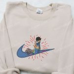 Kawaki x Nike Swoosh Anime Embroidered Shirt – Naruto Inspired Nike Inspired Trendy Design