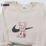 Kaws x Nike Swoosh Anime Sweatshirt: Best Nike Inspired Embroidered Shirt for Gift Ideas