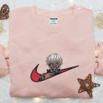 Ken Kaneki x Nike Swoosh Anime Embroidered Sweatshirt: Tokyo Ghoul Shirt Nike Inspired