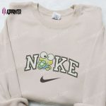 Keroppi Flower x Nike Embroidered Sweatshirt: Cartoon & Nike Inspired Shirt