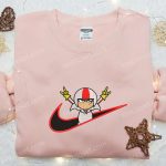 Kick Buttowski x Nike Swoosh Cartoon Sweatshirt – Suburban Daredevil & Nike Inspired Embroidered Shirt