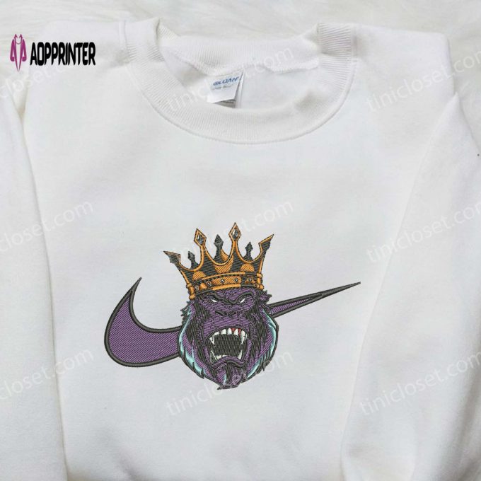 King Kong Nike Embroidered Shirt – Authentic Movie-Inspired Design