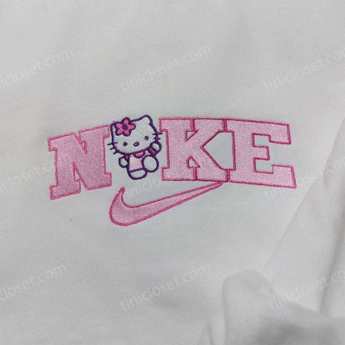 Kitty Nike Embroidered Sweatshirt: Nike Inspired Hoodie – Perfect Gifts for Your Girlfriend