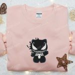 Spooky Kitty Venom Embroidered Sweatshirt – Perfect Halloween Gift Idea