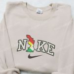 Kurdistan x Nike Embroidered Hoodie & Shirt: Perfect Family Gift Nike Inspired Designs