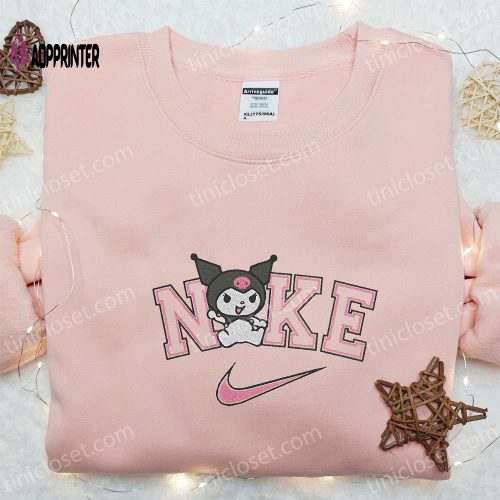 Kuromi x Nike Embroidered Cartoon Shirt: Best Nike Inspired Gift for Family