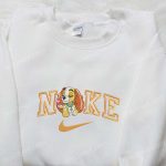 Lady x Nike Cartoon Embroidered Sweatshirt: Disney Characters & Nike Inspired Shirt