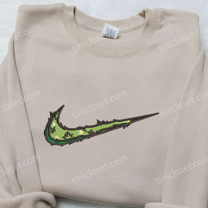 Leaves & Flowers x Nike Swoosh Hoodie Nike Inspired Shirt – Perfect Birthday Gift Idea