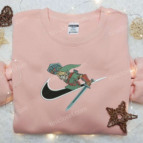 Exclusive Link x Nike Embroidered Hoodie Zelda Shirt: Nike-Inspired & Legendary!