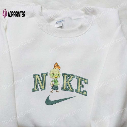 Lady x Nike Cartoon Embroidered Sweatshirt: Disney Characters & Nike Inspired Shirt