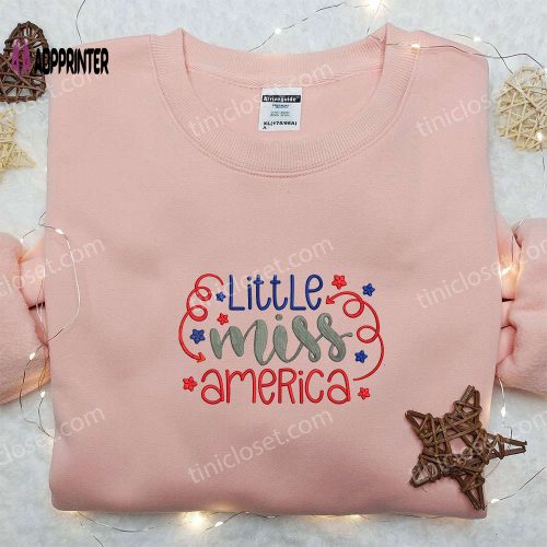 Patriotic Minnie America Embroidered Shirt – Best Disney Patriotic Shirts