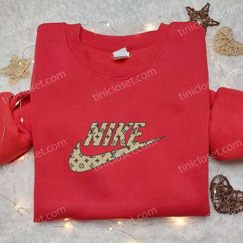 Stylish Louis Vuitton x Nike Embroidered Sweatshirt & T-shirt: Best Birthday Gift Ideas