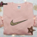 Louis Vuitton x Nike Swoosh Embroidered Hoodie & Shirt: Perfect Family Gift