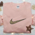 Louis Vuitton x Nike Swoosh Embroidered Hoodie & Shirt: Perfect Family Gift