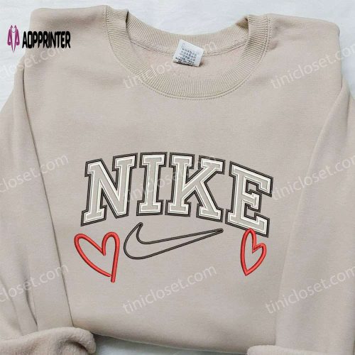 Custom Nike Vintage Embroidered Sweatshirt – Unique Nike Inspired Shirt for Best Birthday Gifts