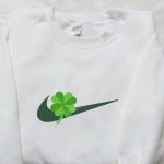 Lucky Grass x Swoosh Embroidered Sweatshirt: Custom Hoodie Perfect Family Gift