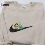 Luffy & Zoro x Nike Embroidered Hoodie – One Piece & Nike Inspired Shirt