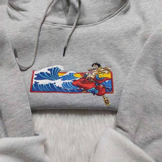 Luffy Embroidered Shirt One Piece Sweatshirt & Anime Hoodie: Unique & Stylish Collection