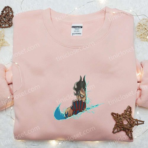 Luffy Gear 4 x Nike Anime Embroidered Shirt & Hoodie: Custom One Piece Nike T-Shirt