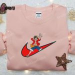 Luffy One Piece x Nike: Swoosh Shirt Embroidered Sweatshirt & Hoodie – Anime x Nike Collection