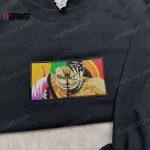 Luffy Zoro Embroidered Sweatshirt: One Piece Hoodie Hot Topic Anime Shirt