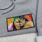 Luffy Zoro Embroidered Sweatshirt: One Piece Hoodie Hot Topic Anime Shirt