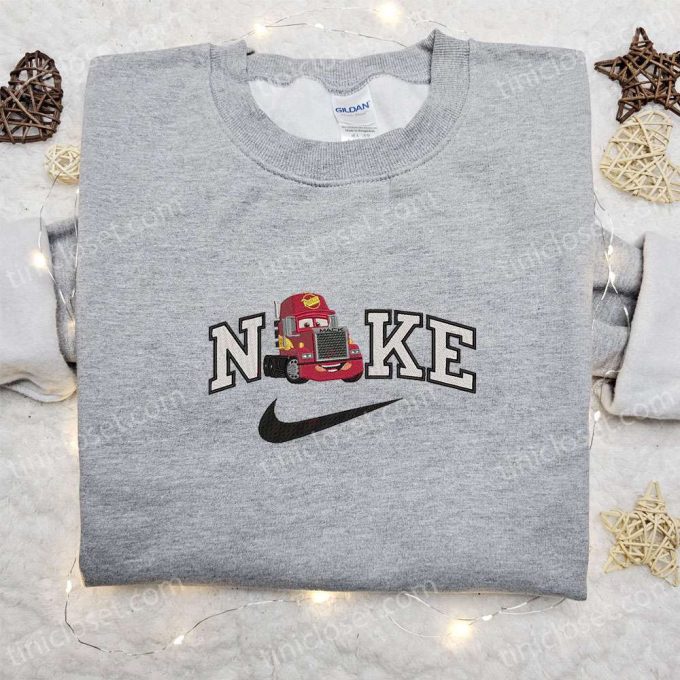 Mack Truck x Nike Cartoon Sweatshirt Disney Characters Embroidered T-shirt: Best Family Gift Ideas