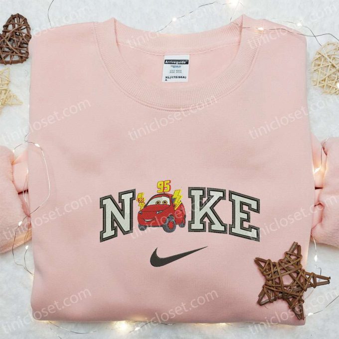 Maddy McGear x Nike Cartoon Embroidered Sweatshirt: Disney Characters & Nike Inspired Shirt