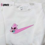 Majin Boo x Nike Swoosh Anime Hoodie & Dragon Ball Embroidered Shirt Nike-inspired Apparel